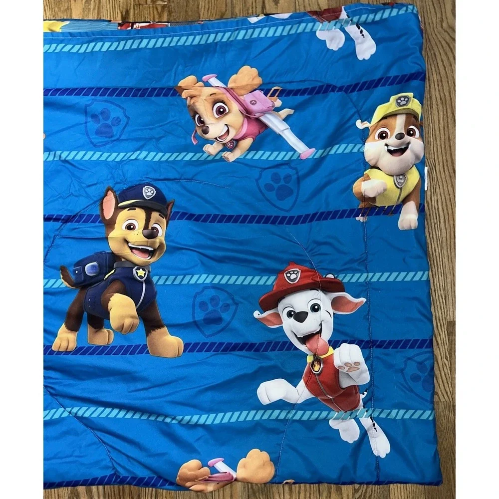 Paw Patrol Full‎ Size Reversible Comforter Blanket Fitted Sheet 3 Pillowcases